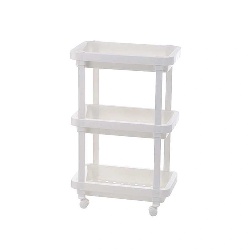 Wholesale High Quality Storage Cabinet Rack Organizer Kitchen Bathroom Floor Stand modern Plastic Shelf shelves
