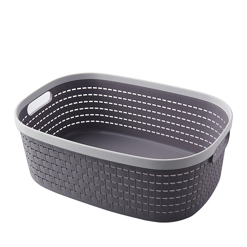 household items wholesale cheap bath cloth organizers storage bin basket plastic for storage with handle home
