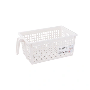 Amazon hot New design portable Mess food Storage Sundry Plastic mesh mini basket gadget organizer with handles