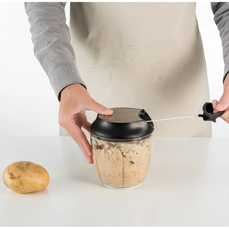 manual mini food onion meat garlic grater vegetable hand pull chopper bowl cutter online