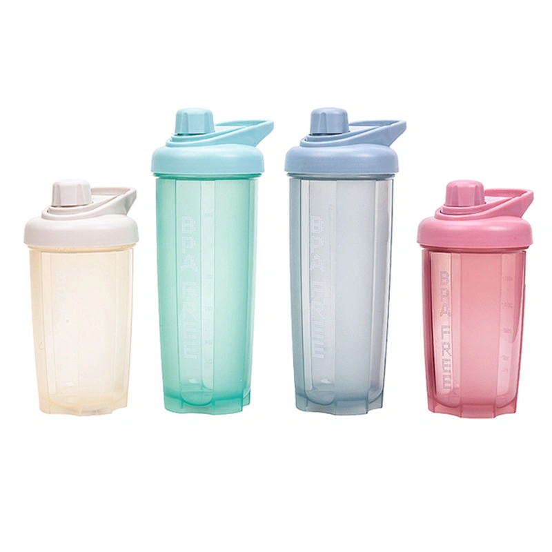 16 oz / 24 oz /500ml plastic bpa free gym sports drinking water shaker bottle with Mixer with custom logo bpa free
