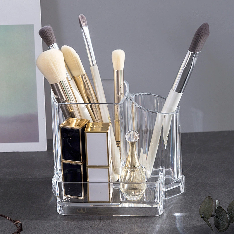 transparent makeup lipstick brushes box storage box acrylic tray organizer pen container for cosmetics