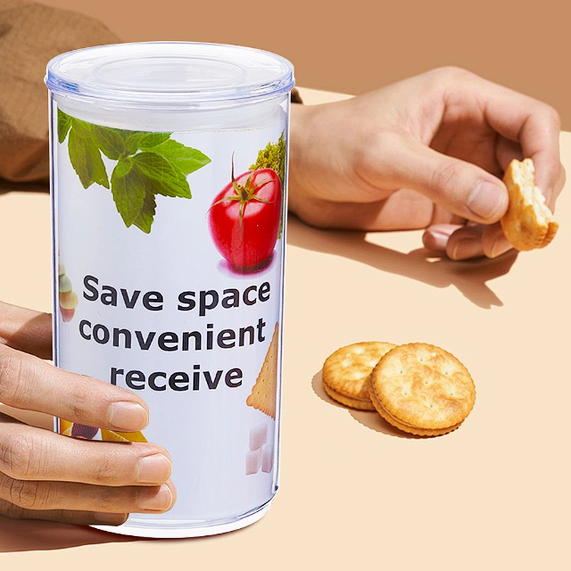 cookie candy honey food storage jar with airtight bamboo lid storage tank for food