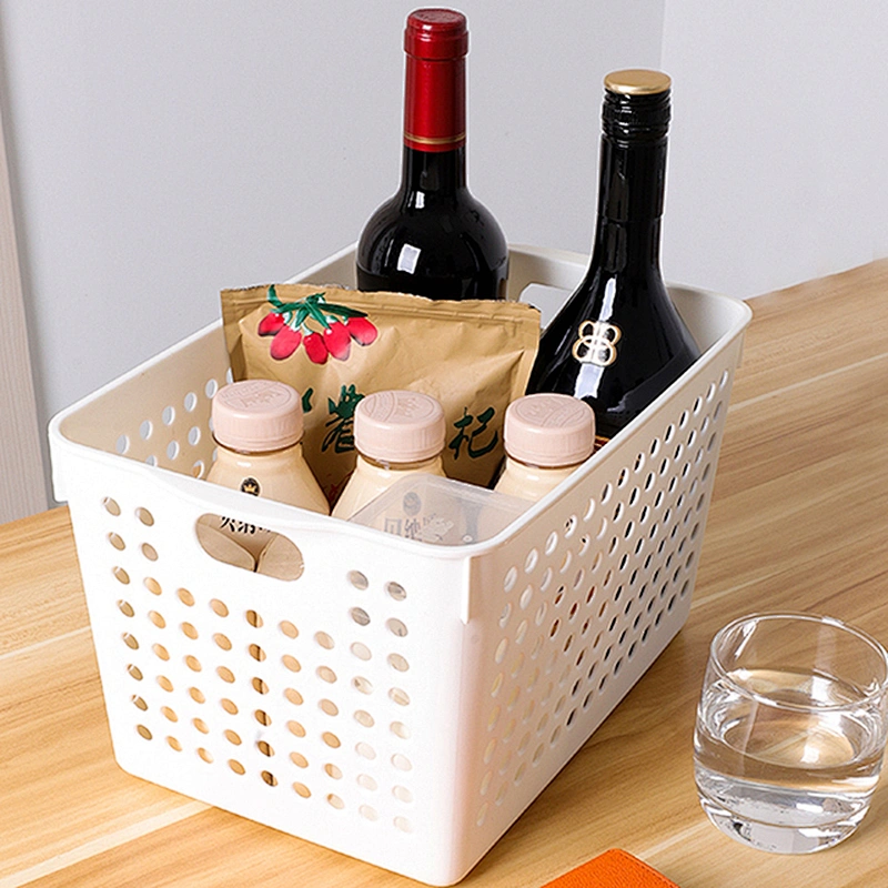 High Quality small basket drawers office kitchen home store Storage organizer Grid Handle