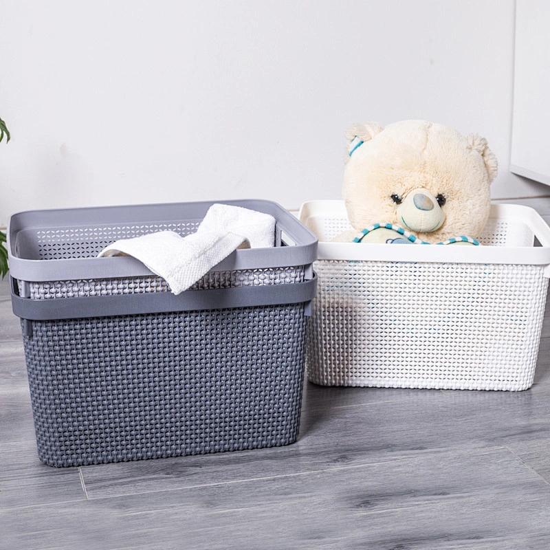 house hold items pp cheap portable plastic stacking basket gadget organizer storage containers for toys