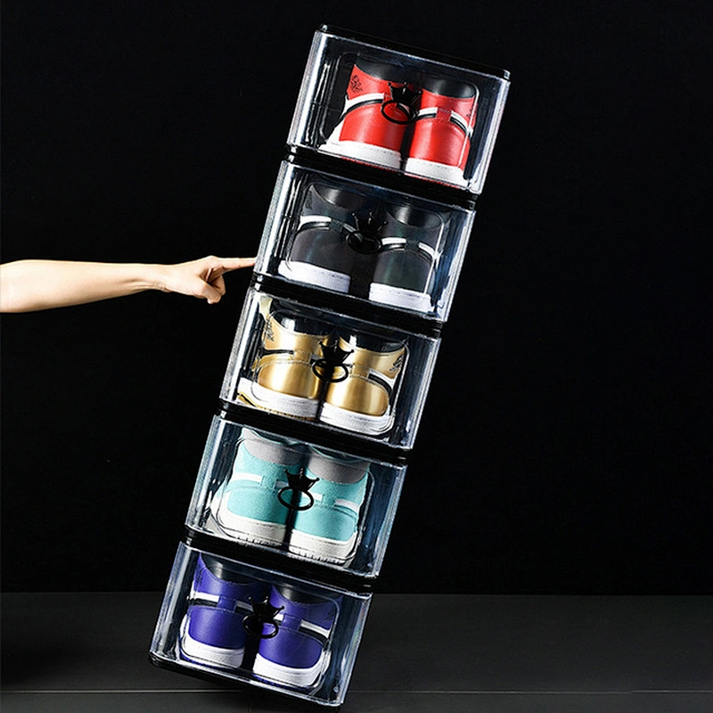 white black luxury folding jordan custom shoe boxes carton display case storage packaging holder organizer