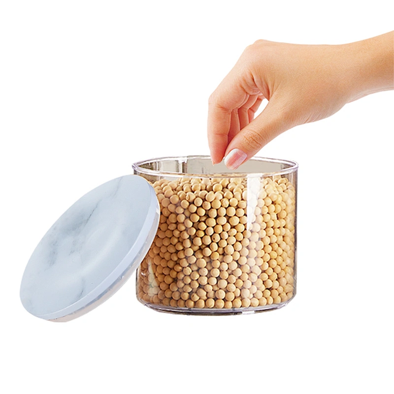 Round Easy kitchen Lock storage sealing pot empty sugar scrub jars with lids for food