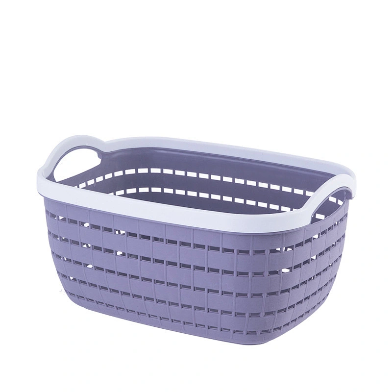 houseware plastic containers storage laundry small basket bath toy organizer with handle