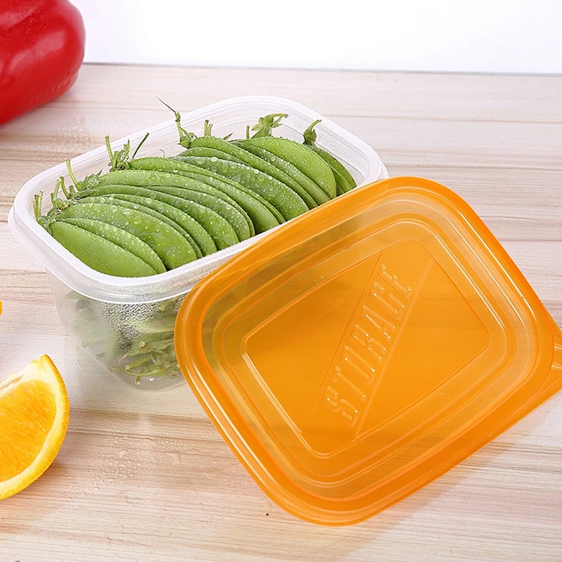 10OZ 24 OZ 35OZ rectangle disposable microwave pp airtight plastic lunch box for hot food storage boxes set containers wholesale