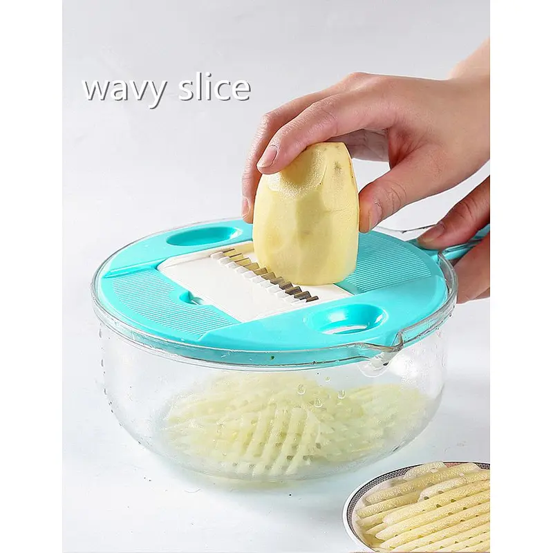 manual plastic vegetable fries onion mandoline cutter slicer food chopper grater