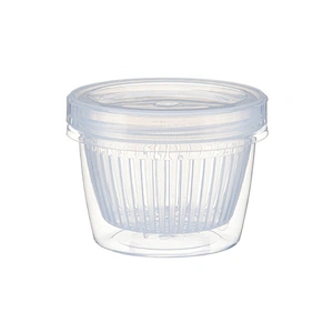 Fruits Vegetables clear refrigerator plastic airtight food storage fresh box containers with drain basket bowl with lids
