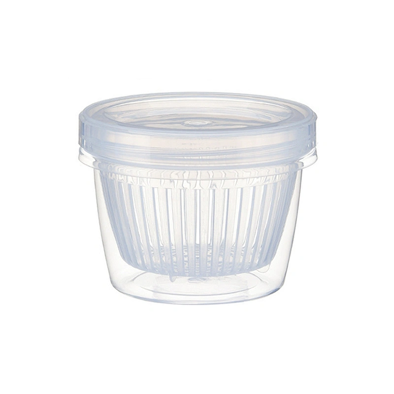 Fruits Vegetables clear refrigerator plastic airtight food storage fresh box containers with drain basket bowl with lids