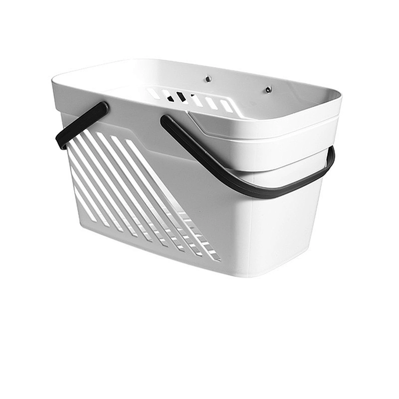 small plastic pp bathroom storage hanging organizer basket pour femmes with handle