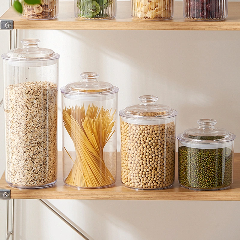 China Easy weed Lock plastic cereal container packaging custom airtight plastic candies jars custom manufacturer in bulk