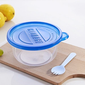 15oz 25oz 31oz 1000ml Injection Wholesale Cheap round Take away disposable food to go containers fast food with lids pp material