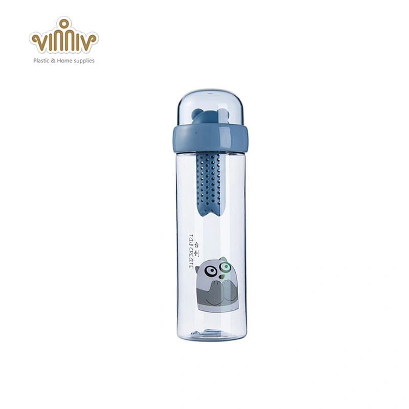 500ML clear sports plastic drinking water bottle