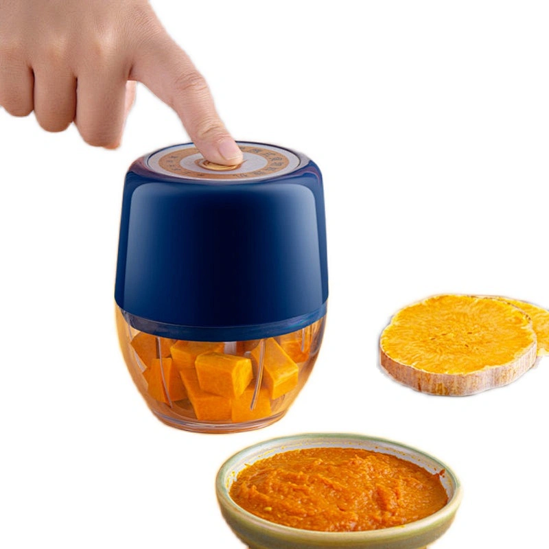 mini kitchen tool electric meat grinders chopper vegetable onion garlic cutter portable manual with USB