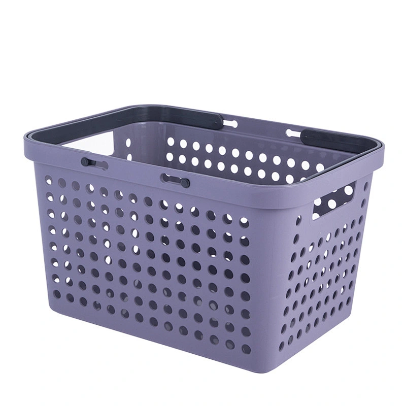 sundries food bathroom office hotel plastic baskets storage container set wholesale with handle