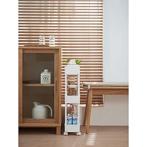 Wholesale Adjustable 3 Tier Bathroom Corner Slim Storage Shelf rack For Home Office saving space