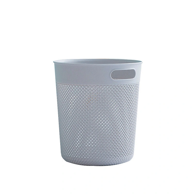 household Plastic storage basket round bathroom garbage bin