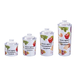 Sugar eco-friendly Round storage bottles & jars clear plastic airless transparent container jar 1000ml packaging