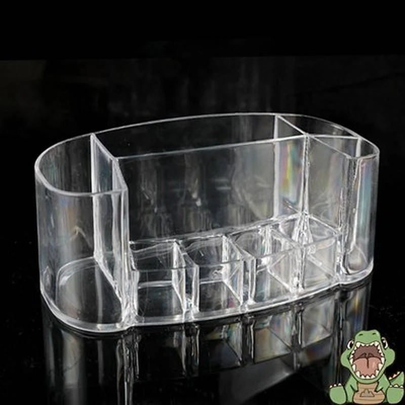 pink acrylic clear jewelry cosmetic makeup box case storage organizer