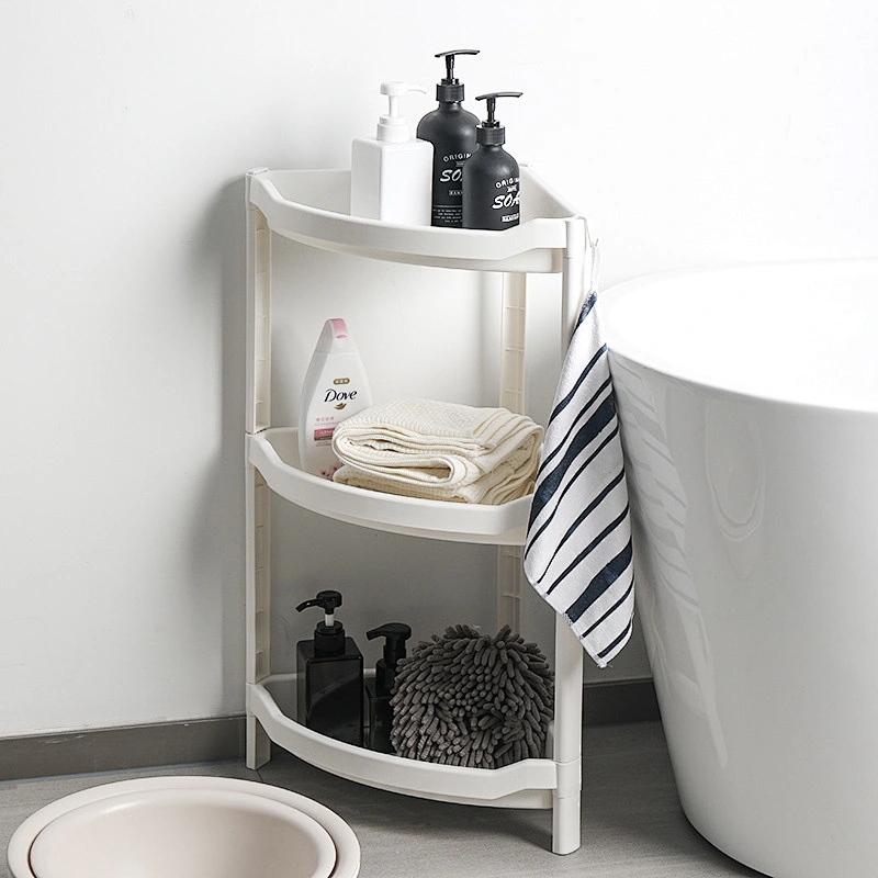 4 tier 2/3 layer bath toilet plastic corner storage shelf holders & racks rack for kitchen