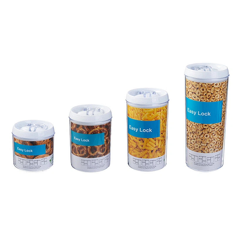Easy Round Lock BPA Free Eco Friendly Air Tight Leak Proof Lids Food Storage Containers with Freezer Dishwasher Safe