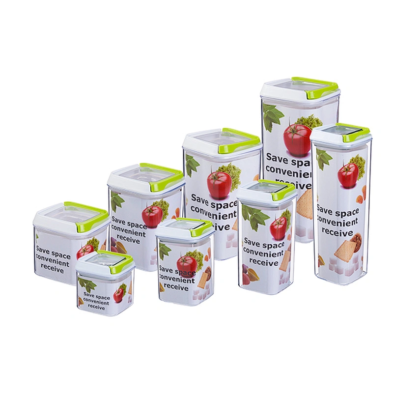 colorful lock easy wide mouth straight sided empty cereal container plastic jars for kitchen 1000ml for packaging