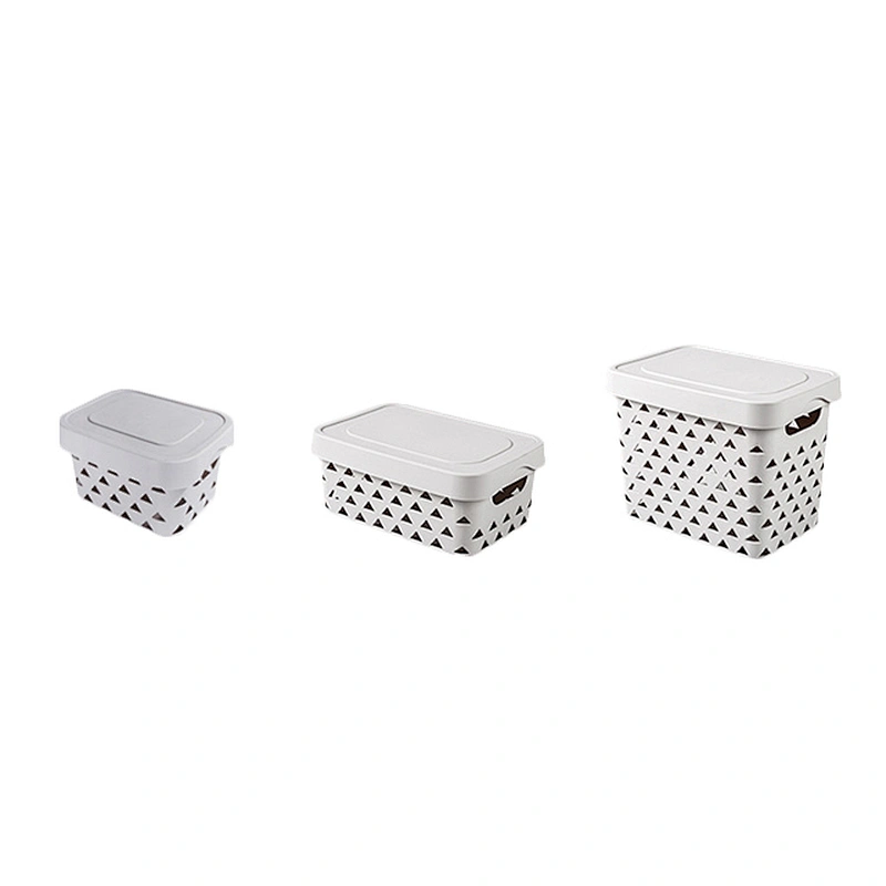 stackable kids snack office home storage basket box desk gadget organizer plastic with lid