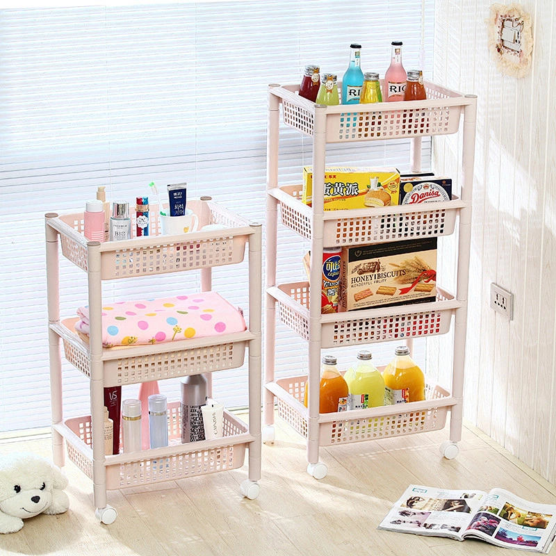 kitchen bathroom plastic shelves corner shelf rack organizer storage basket drawer
