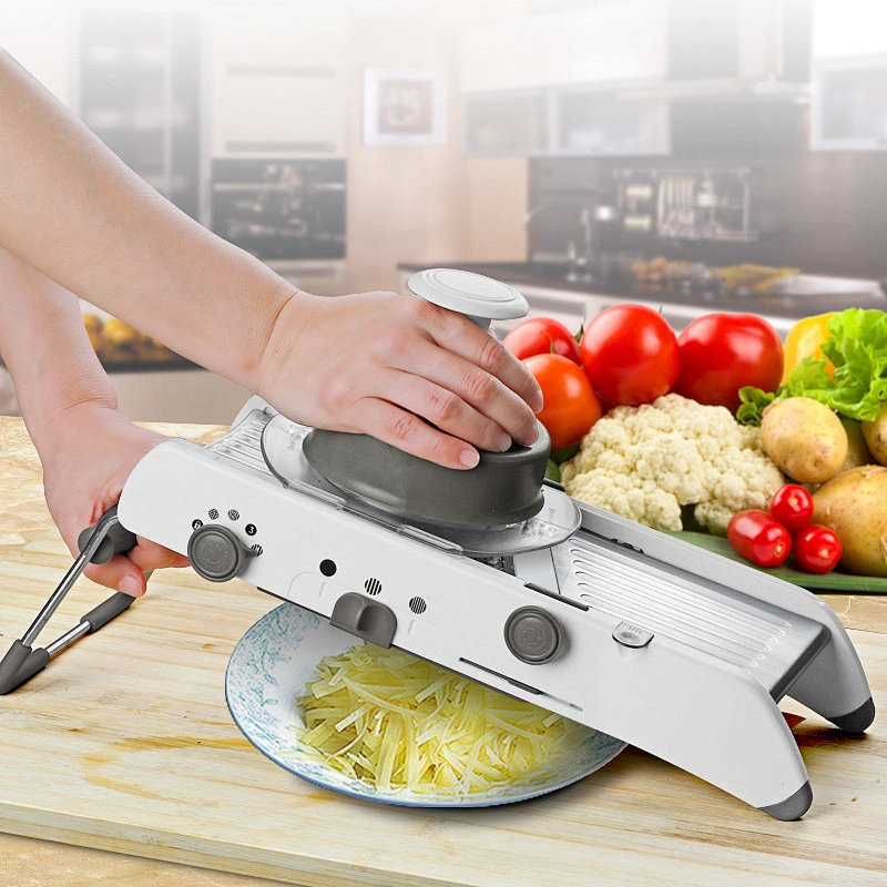 stainless steel manual mandoline chopper slicer julienne peeler vegetable dicer cutter