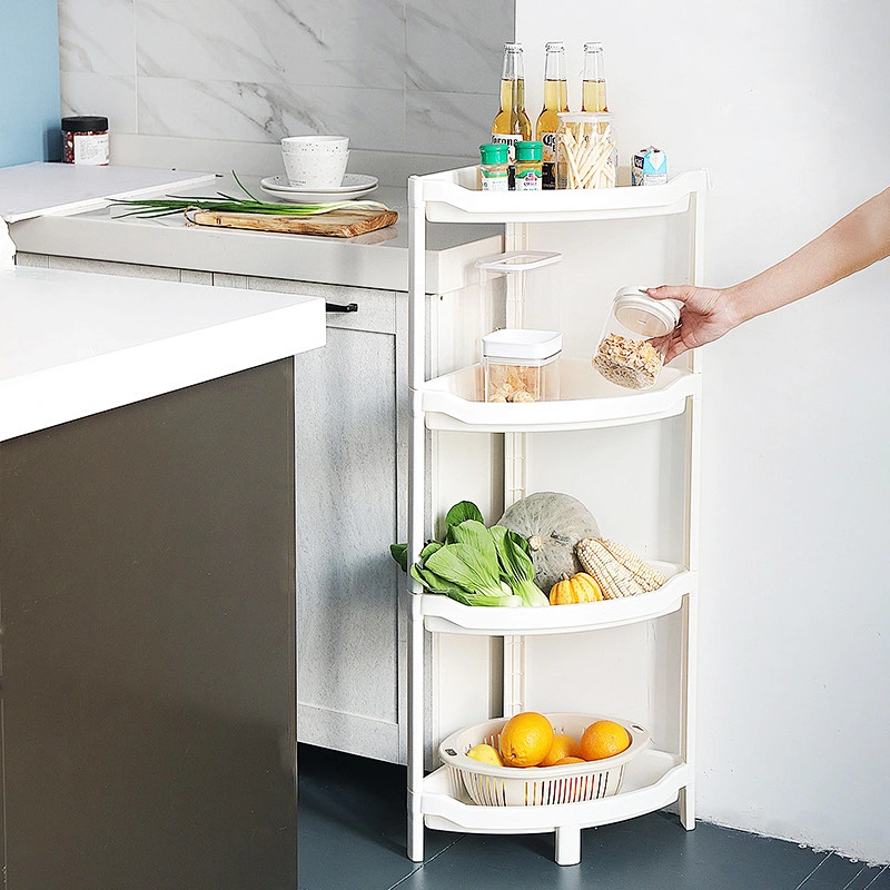 4 tier 2/3 layer bath toilet plastic corner storage shelf holders & racks rack for kitchen