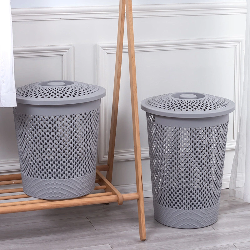 wholesale bathroom organizer storage boxes bins cheap pp woven washing basket plastic with handle