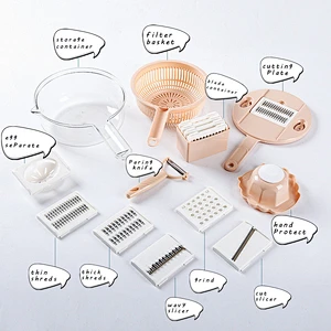 manual plastic vegetable fries onion mandoline cutter slicer food chopper grater