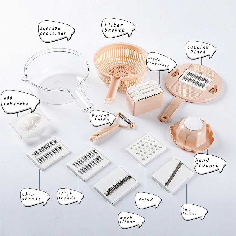 manual plastic vegetable fries onion mandoline cutter slicer food chopper grater