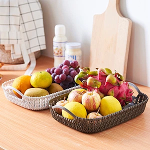 Plastic fruit vegetable plate basket for kitchen