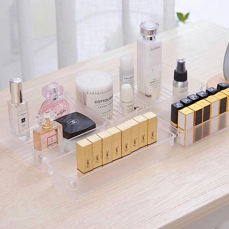 Desk clear Kitchen Drawer Divider cosmetic organizer storage box with dividers and drawers box