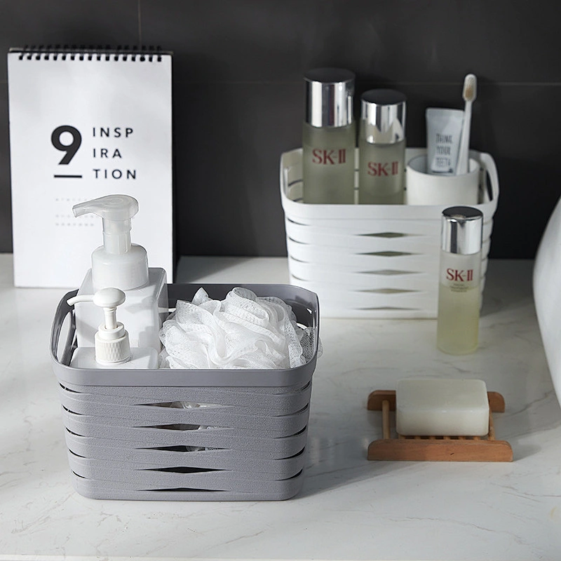 small plastic wicker baskets bathroom organizer for storage manufacturers