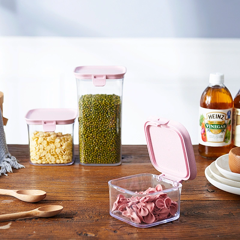 wholesale kitchen candy bottles Airtight cereal Canister Storage Jar container set for beans oatmeal Dry Food Snack Dried Fruit