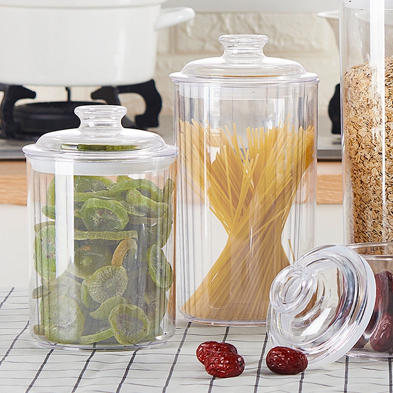 China Easy weed Lock plastic cereal container packaging custom airtight plastic candies jars custom manufacturer in bulk