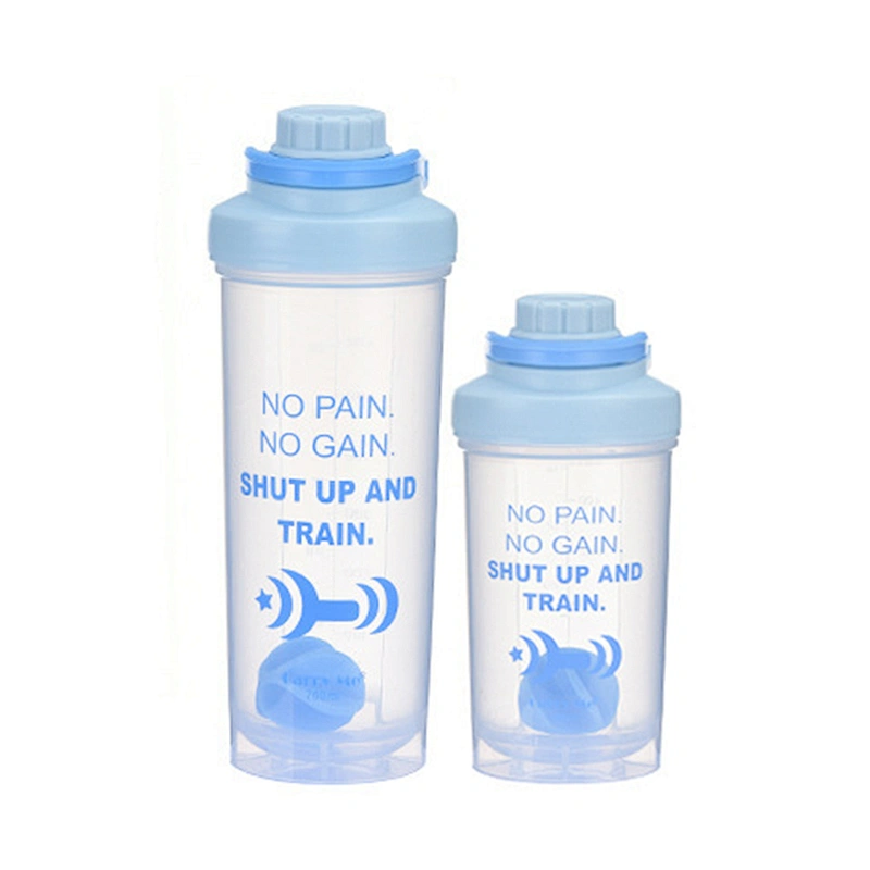 Best seller portable 500ml 700ml bpa free gym sports bicycle plastic protein shaker water bottles with Mixing Ball