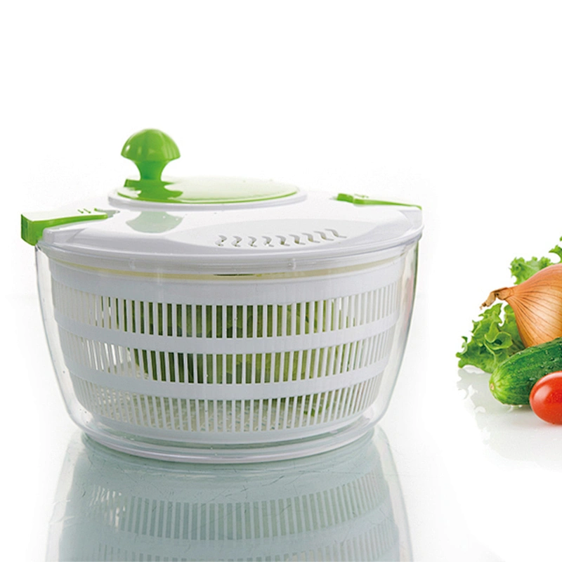 Hand pull grips plastic salad Mixer spinner dryer Manual maker large Fruit and vegetable bowl Salad spinner
