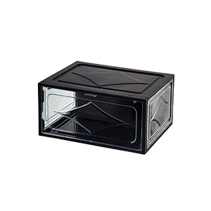 custom folding plastic clear snack nike sneakers storage box shoe packaging organizer boxes display case nike