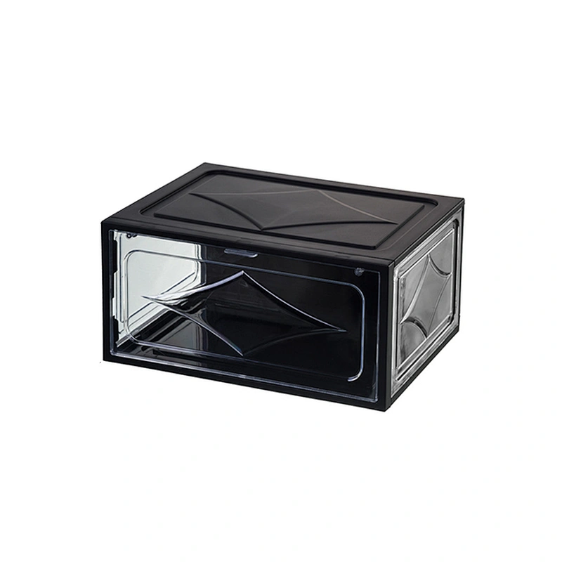 custom folding plastic clear snack nike sneakers storage box shoe packaging organizer boxes display case nike