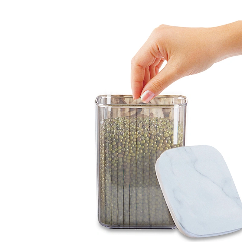 food grade square pet jam clear plastic airless candy	cereal container sugar jars bottle set 500ml 1000ml wholesale