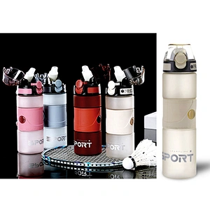 portable eco friendly tritan gym custom motivational plastic sports water bottle with straw in bulk manufacturer bpa free