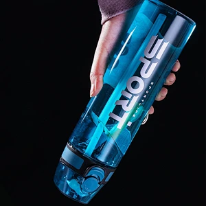 Amazon hot selling eco friendly 1000ml gym portable pet water bottle with straw plastic manufacturer