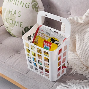 plastic small mesh woven laundry bath wall mounted storage
