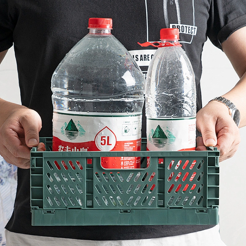 colorful custom plastic cheap mesh foldable storage basket folding pp container for toys home